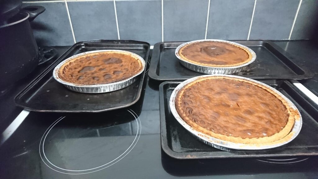 Home-made pumpkin pies