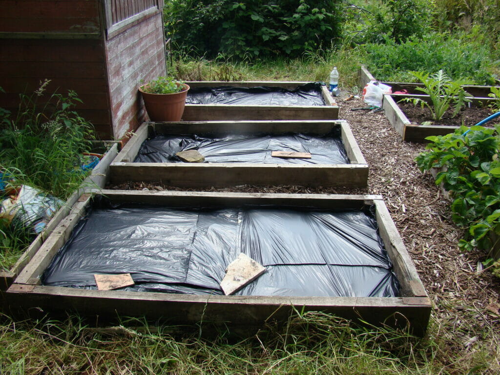 Covered raised beds